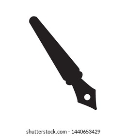 fountain pen icon vector design simple template