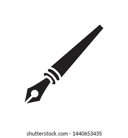 fountain pen icon vector design simple template