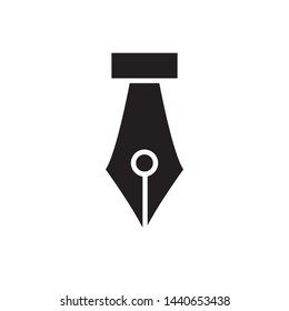 fountain pen icon vector design simple template