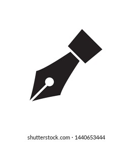 fountain pen icon vector design simple template