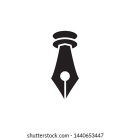 fountain pen icon vector design simple template