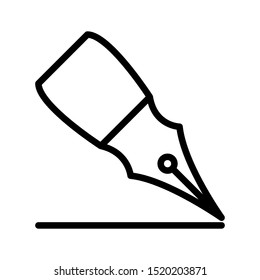 Fountain pen icon vector design template