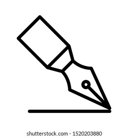Fountain pen icon vector design template