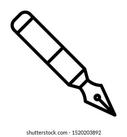 Fountain pen icon vector design template