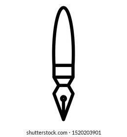 Fountain pen icon vector design template