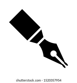 Fountain pen icon vector design template