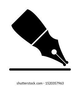 Fountain pen icon vector design template