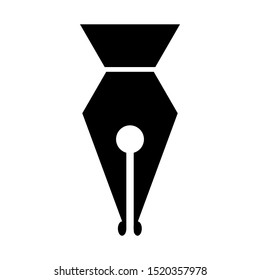 Fountain pen icon vector design template