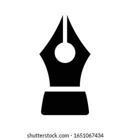 Fountain pen icon vector design template