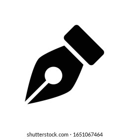 Fountain pen icon vector design template
