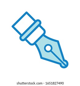 Fountain pen icon vector design template