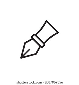 fountain pen icon vector design templates