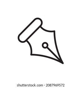fountain pen icon vector design templates