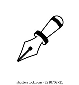 Fountain Pen Icon Vector Design Template