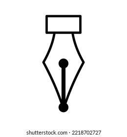 Fountain Pen Icon Vector Design Template