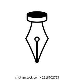 Fountain Pen Icon Vector Design Template