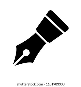 Fountain Pen Icon Vector. EPS 10.