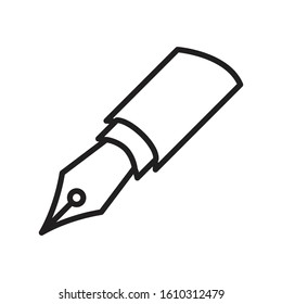 Fountain Pen Icon Vector EPS 10