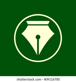 fountain pen icon. vector eps10 icon
