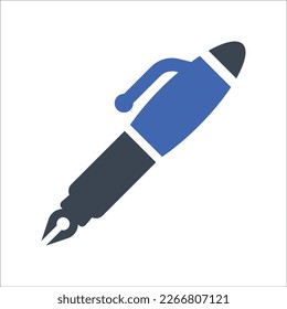 Icono de la pluma de la fuente, Vector Graphics