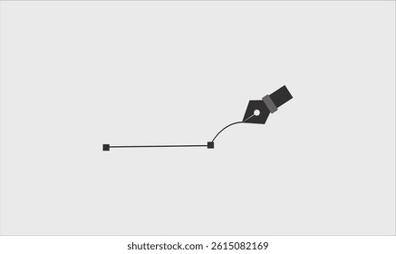 Fountain pen icon vector illustration for use.