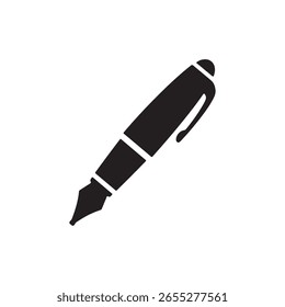 Icono de pluma fuente. Imagen de Vector