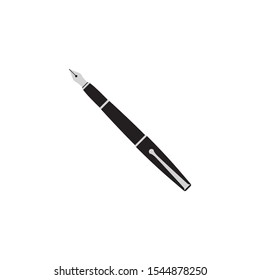 Fountain Pen Icon Vector On A White Background