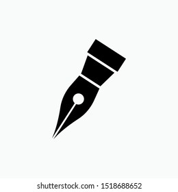 Fountain Pen Icon Vector Sign Symbol Stock Vector (Royalty Free ...