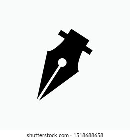
Fountain Pen Icon - Vector, Sign and Symbol for Design, Presentation, Website or Apps Elements. 