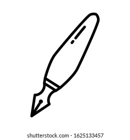 Fountain pen icon vector sign and symbol