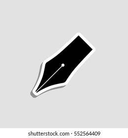 Fountain pen  icon - vector  sticker