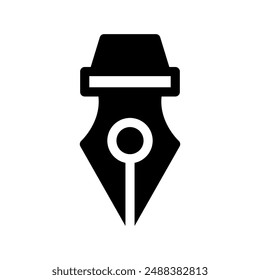 Fountain Pen Icon Vector Symbol Design Illustration