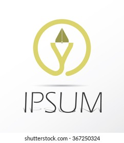 Fountain pen icon, vector symbol.