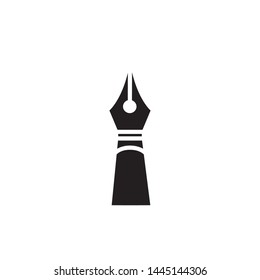 Fountain pen.Pen Icon.ilustration - vector icon, flat design