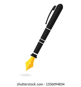 Fountain pen icon.Vector illustration flat design.