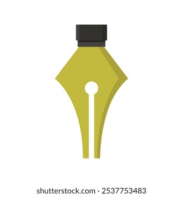 Fountain pen illustrated in vector on background