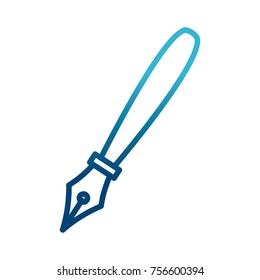 Fountain pen isolated