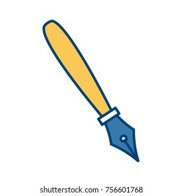 Fountain pen isolated