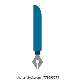 Fountain pen isolated