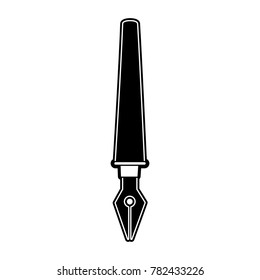 Fountain pen isolated