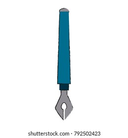 Fountain pen isolated