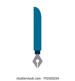 Fountain pen isolated