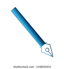 fountain pen isolated icon