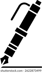 Fountain pen Line vector Icon Design