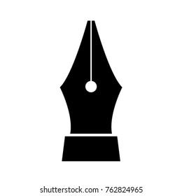 Fountain Pen Nib Icon Illustration