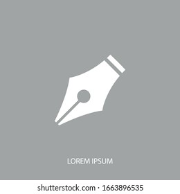 Fountain Pen Nib Icon Symbol