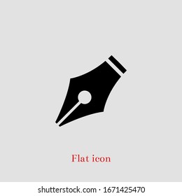 Fountain pen nib icon symbol