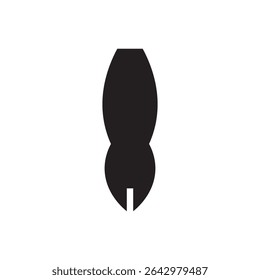 Fountain pen nibs  icon vector. Elegant nib silhouette, perfect for signature, classic writing, or calligraphy apps.