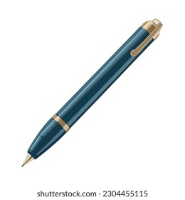 fountain pen on white background icon isolated
