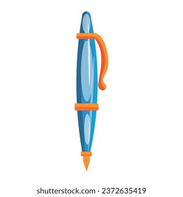 Fountain pen on white background